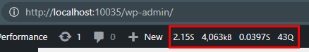 Performance de Local WP después de desactivar XDebug.